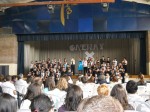 the elementary students singing for the gr 6 grad